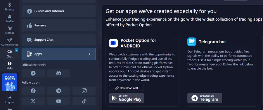 po trade apps